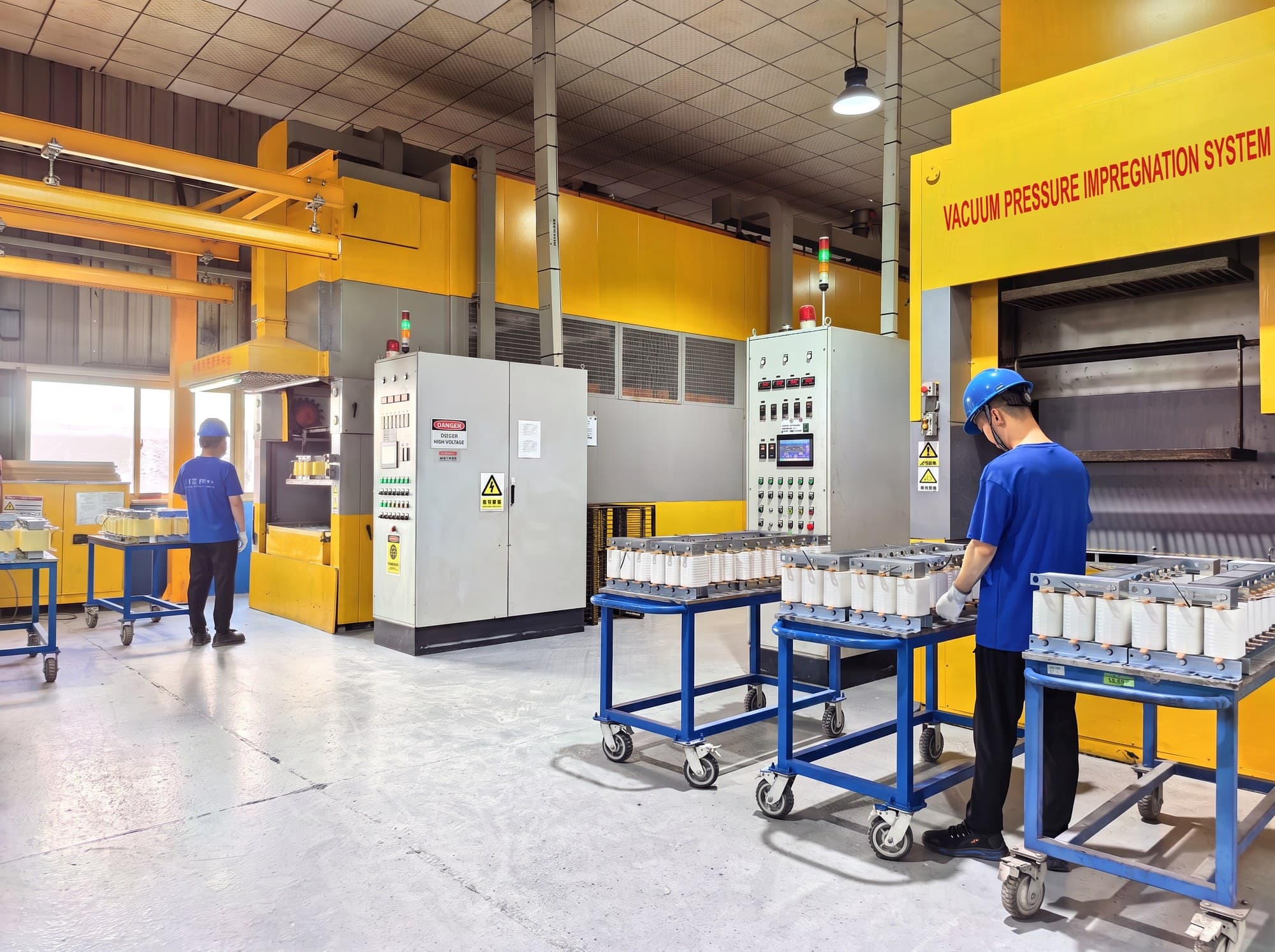 Vacuum pressure impregnation line
